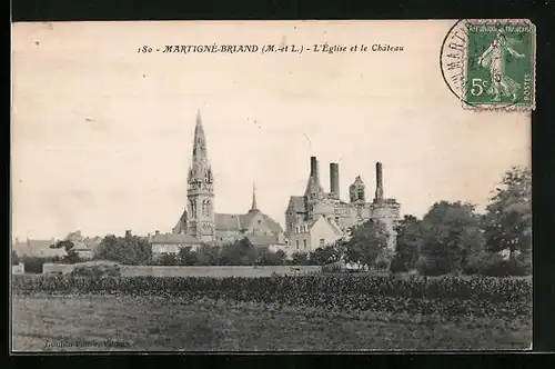 AK Martigné-Briand, L`Église et le Château