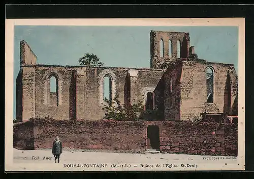 AK Doué-la-Fontaine, Ruines de l`Eglise St-Denis