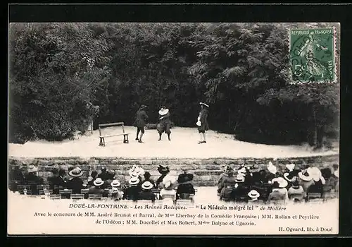 AK Doué-la-Fontaine, Les Arènes antiques, Le Médicin malgré lui