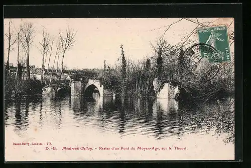 AK Montreuil-Bellay, Restes d`un Pont du Moyen-Age