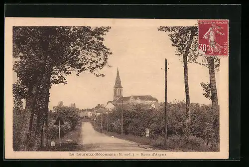 AK Le Louroux-Béconnais, Route Route d`Angers