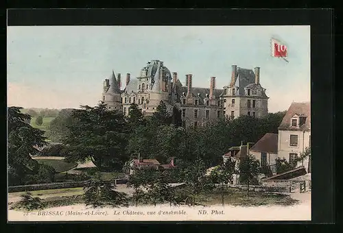 AK Brissac, Le Château, vue d`ensemble