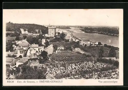 AK Trèves-Cunault, Vue panoramique