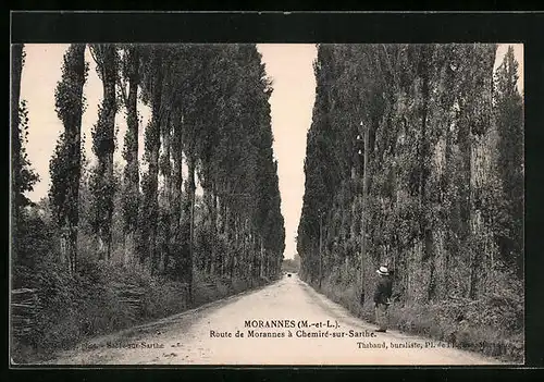 AK Morannes, Route de Morannes à Chemiré-sur-Sarthe