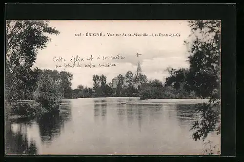 AK Erigné, Vue sur Saint-Maurille