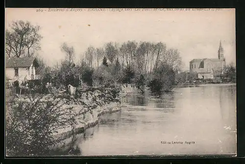 AK Erigné, Paysage vers les Ponts-de-Ce