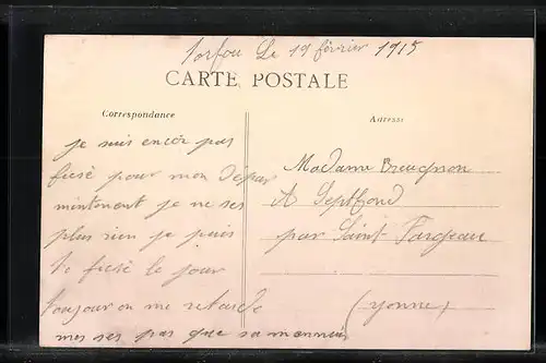 AK Torfou, Ortsansichten mit Kirche