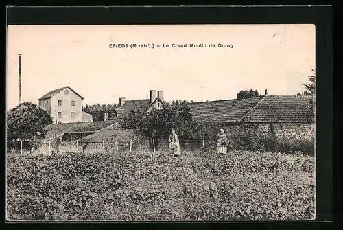 AK Epieds, Le Grand Moulin de Douvy