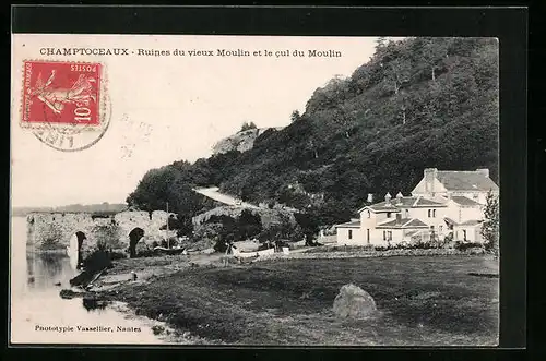 AK Champtoceaux, Ruines du vieux Moulin et le cul du Moulin