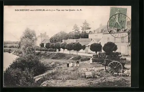 AK Rochefort-sur-Loire, Vue sur le Quais