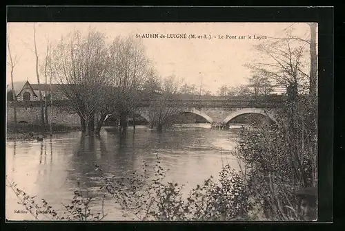 AK St-Aubin-de-Luigné, Le Pont sur le Layon
