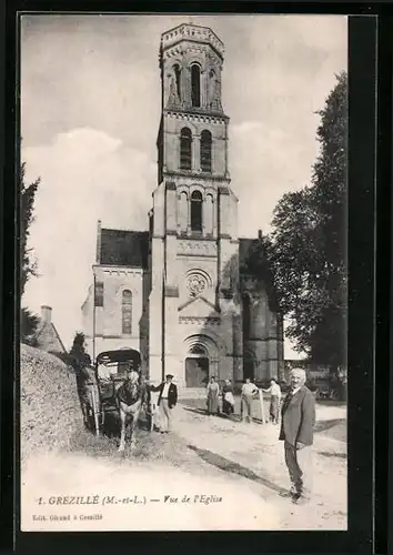 AK Grezillé, Vue de l`Eglise