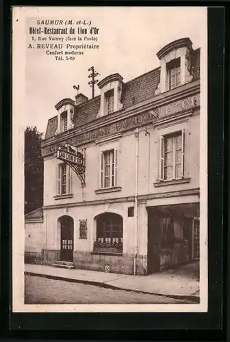 AK Saumur, Hotel-Restaurant du Lion d`Or, 1 Rue Volney