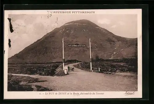 AK Le Puy de Dome, La Route Automobile du Sommet