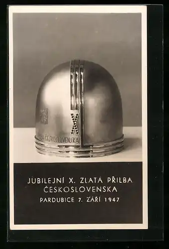AK Pardubice, Jubilejni X. Zlata Prilba Ceskoslovenska, 7. Zari 1947