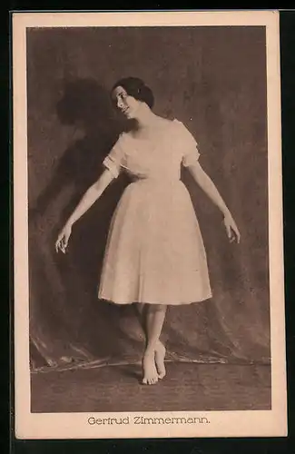 AK Gertrud Zimmermann als Ballerina
