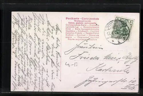 AK Prinz Wilhelm von Preussen als Täufling