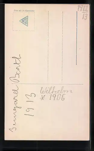 AK Prinz Wilhelm von Preussen als Knabe im Matrosenhemd