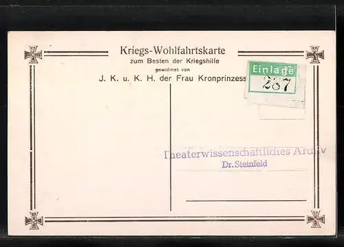 AK Die Söhne des Kronprinzenpaares Wilhelm von Preussen in Feldgrau