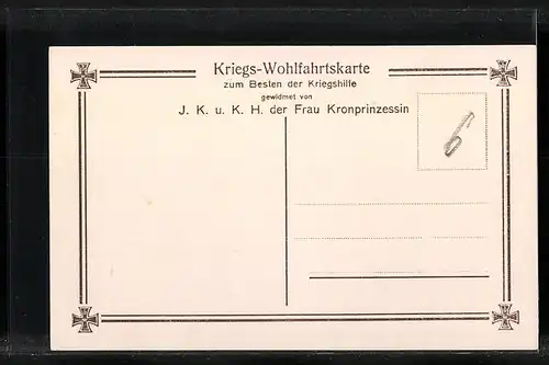 AK Die Söhne des Kronprinzenpaares in Uniform