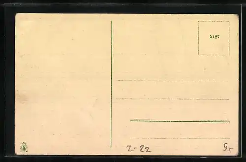 AK Telegraphie des Deutschen Reiches, Kann nicht kommen..., Postgeschichte