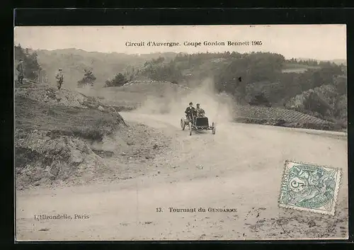 AK Gendarme, Circuit d`Auvergne, Coupe Gordon Bennett 1905