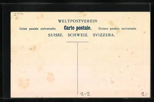 AK Sammlung von Schweizer Briefmarken mit Postkutsche