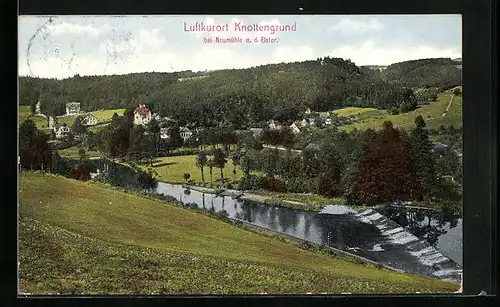 AK Knottengrund b. Neumühle, Ortsansicht aus weiter Ferne