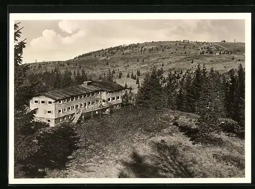 AK Feldberg /Schwarzw., Emmendinger Hütte, Grafenmatte aus der Vogelschau