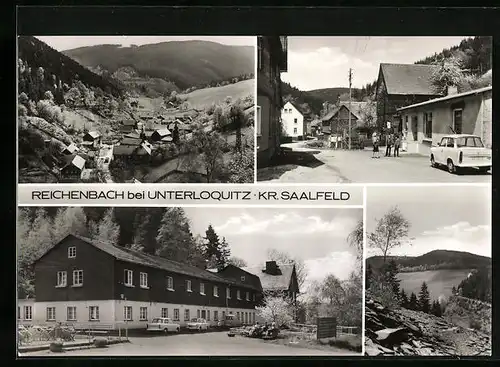AK Reichenbach bei Unterloquitz /Kr. Saalfeld, Ortsansicht, Kinderferienlager des VEB Hydrierwerk Zeitz