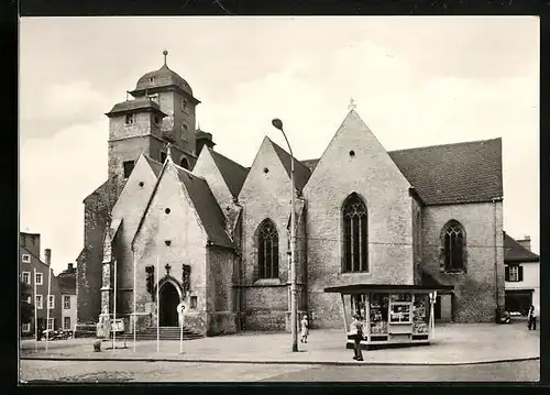 AK Zeitz, Michaeliskirche mit Kiosk