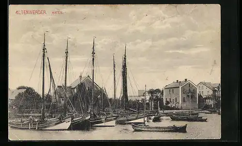 AK Altenwerder, Hafen mit Segelbooten