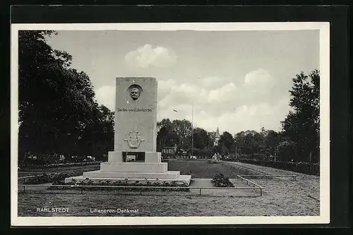 AK Hamburg-Rahlstedt, Liliencron-Denkmal