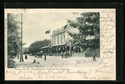 AK Harburg, Hotel zur Majestätischen Aussicht
