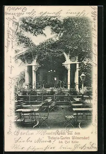AK Berlin-Wilmersdorf, Restaurant Victoria-Garten von Carl Keller