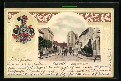 AK Salzwedel, Strasse am Neuperver Thor