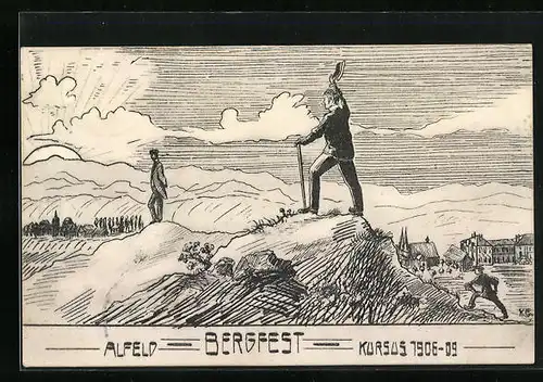 AK Alfeld, Bergfest Kursus 1906-09, Absolvia