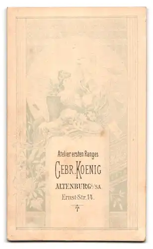 Fotografie Gebrüder Koenig, Altenburg i. S.A., Ernststr. 14, Portrait Soldat in Uniform
