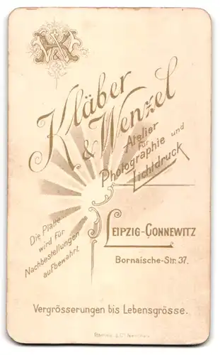 Fotografie Kläber & Wenzel, Leipzig-Connewitz, Uffz. in Uniform Rgt. 336 mit Moustache