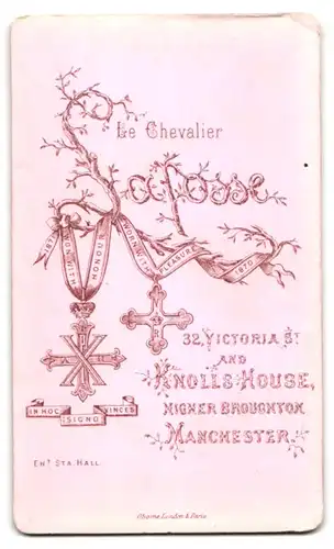 Fotografie Lafosse, Manchester, 32 Victoria Street, Junger Herr im feinen Anzug