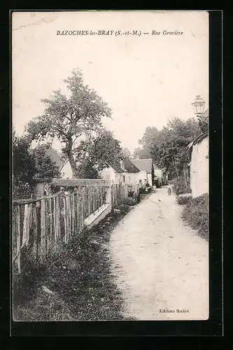 AK Bazoches-les-Bray, Rue Gravière