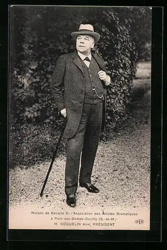 AK Couilly-Pont-aux-Dames, Maison de Retraite de l`Association des Artistes Dramatiques, M. Coquelin, Président