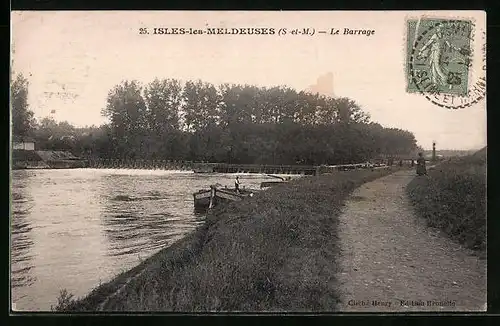 AK Isles-les-Meldeuses, Le Barrage