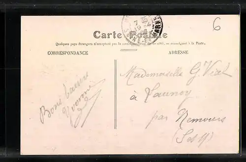 AK Montereau, Vue générale, prise de Surville