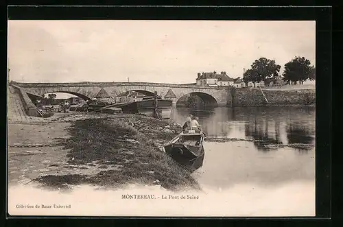 AK Montereau, Le Pont de Seine