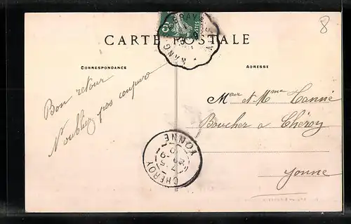 AK Montigny-Lencoup, Le Rond-Point, Route de Fontainebleau