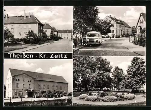 AK Theissen, Heinrich-Heine-Strasse, Weissenfelser Strasse, HO-Gasthaus Volkshaus