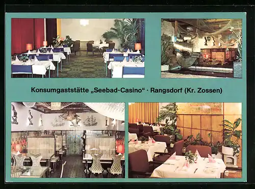 AK Rangsdorf /Zossen, Konsumgaststätte Seebad-Casino