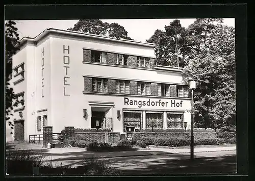 AK Rangsdorf, Hotel Rangsdorfer Hof an der Goethestrasse