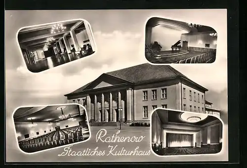 AK Rathenow, Innenansicht Staatliches Kulturhaus